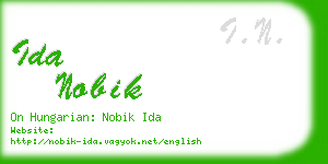 ida nobik business card